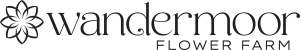 Wandermoor Flower Farm logo with a floral design